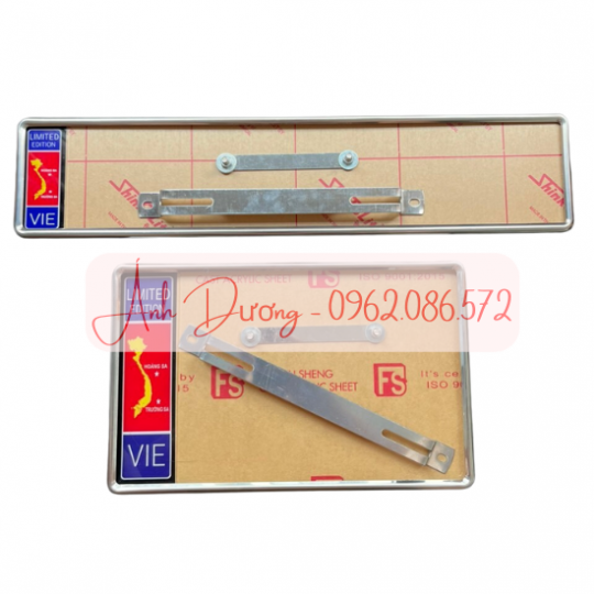 PHÔI KHUNG BIỂN SỐ Ô TÔ (BIỂN MỚI + DÀI + CÓ CỜ)
